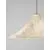Pendul Nova Luce Oket, 1xE27, D65, alb, matase naturala