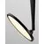 Lustra LED Nova Luce Ekei, 14W, 3000K, negru, H21, reglabil