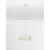 Pendul Nova Luce Lalu, 1xE27, D40, alb, fibra de sticla