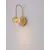 Aplica LED Nova Luce Licio, 4W, 3000K, auriu-transparent