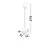 Pendul LED Nova Luce Kedros, 9W, 3000K, negru, dimabil, reglabil