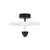 Lustra LED Nova Luce Luet, 11W, 3000K, alb-negru, nu, 
