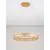 Pendul LED Nova Luce Kinara, 70W, 3000K, auriu, dimabil, Triac