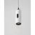 Pendul LED Nova Luce Holm, 12W, 3000K, alb-negru, dimabil, senzor de miscare