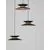 Pendul LED Nova Luce Morfi, 15W, 3000K, auriu-negru, dimabil, Triac