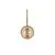 Aplica LED Nova Luce Licio, 4W, 3000K, auriu-transparent