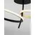 Lustra LED Nova Luce Imar, 30W, 3200K, rotund, auriu-negru, dimabil, Triac