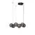 Pendul LED Nova Luce Las, 60W, 3000K, auriu-fumuriu-negru, dimabil, Triac