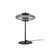 Veioza LED Nova Luce Skia, 8W, 3000K, fumuriu-negru, dimabil, Triac