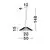 Pendul LED Nova Luce Brume, 15W, 3000K, alb-negru