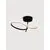 Lustra LED Nova Luce Imar, 30W, 3200K, rotund, auriu-negru, dimabil, Triac