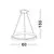 Pendul LED Nova Luce Ormi, 52W, 2700-3000K, D60 cm, champaign brown, dimabil Triac