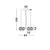 Pendul LED Nova Luce Las, 60W, 3000K, auriu-fumuriu-negru, dimabil, Triac