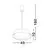 Pendul LED Nova Luce Sigi, 40W, 3000K, alb-lemn natur, dimabil