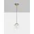 Pendul LED Nova Luce Gi, 7W, 3000K, auriu, dimabil, Triac