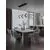 Pendul LED Nova Luce Skia, 24W, 3000K, liniar, fumuriu-negru, dimabil, Triac