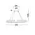 Pendul LED Nova Luce Elmo, 48W, 3500K, oval, crom, dimabil, Triac