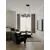 Pendul LED Nova Luce Las, 60W, 3000K, auriu-fumuriu-negru, dimabil, Triac
