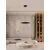 Pendul LED Nova Luce Epos, 38W, CCT 2700-4000K, alb-negru, dimabil, Triac