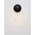 Aplica LED Nova Luce Ilane, 17W, 3000K, alb, negru
