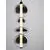 Pendul LED Nova Luce Bally, 36W, 3000K, fumuriu-negru, dimabil, Triac