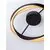 Plafoniera LED Nova Luce Radon, 40W, 3000K, auriu-negru, dimabil, Triac