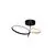 Lustra LED Nova Luce Imar, 30W, 3200K, rotund, auriu-negru, dimabil, Triac