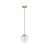 Pendul LED Nova Luce Gi, 7W, 3000K, auriu, dimabil, Triac