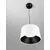 Pendul LED Nova Luce Atil, 24W, 3000K, alb-negru