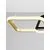 Pendul LED Nova Luce Imar, 36W, 3200K, auriu-negru, dimabil, Triac