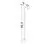 Stalp mediu LED Nova Luce Pipe, 5W, 3000K, 15x110x955mm, negru nisipiu, IP65, 9060261