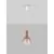 Pendul LED Nova Luce Nostos, 6W, 3000K, alb-albastru-auriu, 9009102