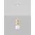 Pendul Nova Luce Clio, 1xE14, H 2.15 ml, alb-galben