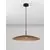 Pendul LED Nova Luce Polifemo, 17W, 3000K, fumuriu-negru 