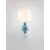 Aplica Nova Luce Clio, 1xE14, alb-albastru