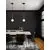 Pendul Nova Luce Savoy, 1xG9 max. 5W, D110 mm, Hmax 1630 mm, alb, auriu, negru