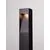 Stalp mic LED Nova Luce Maddi, 7W, 3000K, 85x75x600mm, negru nisipiu, IP65, 9030905