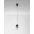 Pendul LED Nova Luce Kita, 6W, 3000K, D70, fumuriu-negru, dimabil, Triac