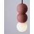 Pendul Nova Luce Zero, 1xG9, alb, rosu