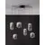 Pendul LED Nova Luce Aelia, 25W, 3000K, fumuriu-negru, dimabil, Triac