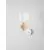 Aplica Nova Luce Clio, 1xE14, alb, galben