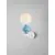 Aplica Nova Luce Clio, 1xE14, alb-albastru