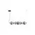 Pendul LED Nova Luce Bally, 40W, 3000K, liniar, fumuriu-negru, dimabil, Triac