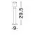 Stalp mic LED Nova Luce Royal, 6W, 3000K, H295, negru nisipiu, IP65, 9186709