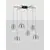 Pendul LED Nova Luce Aelia, 25W, 3000K, fumuriu-negru, dimabil, Triac