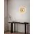 Aplica LED Nova Luce Esti, 17W, 3000K, maro-nichel satinat 