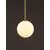 Pendul Nova Luce Savoy, 1xG9 max. 5W, D110 mm, Hmax 1630 mm, alb, auriu, negru