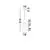 Pendul Nova Luce Clio, 1xE14, H 2.15 ml, alb-albastru