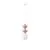Pendul Nova Luce Clio, 1xE14 max. 5W, D180 mm, Hmax 2150 mm, alb, roz