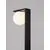 Stalp mediu LED Nova Luce Oracle, 8W, 3000K, 120x210x898mm, negru nisipiu, IP65, 9060245